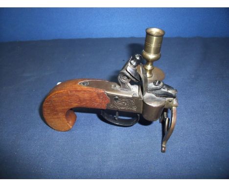 Copy of a flintlock tinderbox lighter candlestick 