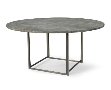 Poul Kjaerholm (1929-1980) for E. Kold Christensen,   'PK54' dining table, circa 1963,  Flint-rolled Cippolino marble, steel,