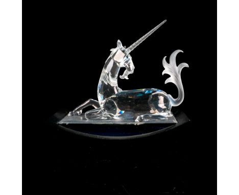 Annual edition, part of the Fabulous trilogy and is made with frosted crystal mane, tail, and horn. Swarovski etched backstam
