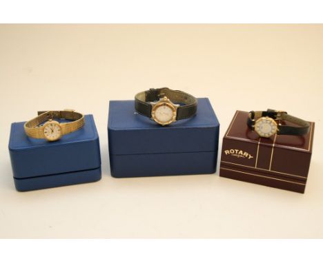 Three boxed ladies Rotary wristwatches