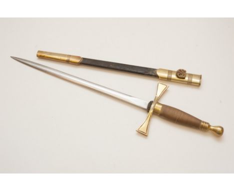 A Masonic ceremonial dagger 