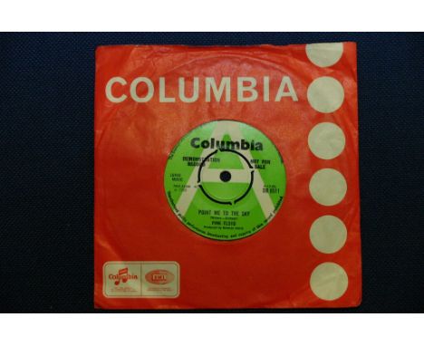 An original Pink Floyd 45rpm promo single "point me to the sky/Careful with that axe Eugene" on the Columbia label with green