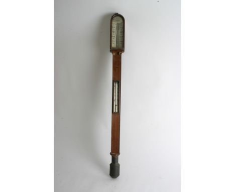 A rosewood mercury stick barometer by C.Shepherd, London