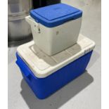 (2) COOLERS WITH ICE PACKS