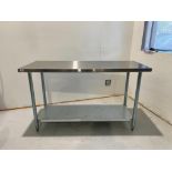 24" X 60" STAINLESS STEEL WORK TABLE WITH UNDERSHELF