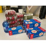 LOT OF ASST. BEVERAGES/MIX INCL: COCA-COLA, CLUB SODA & FEVER-TREE GINGER BEER