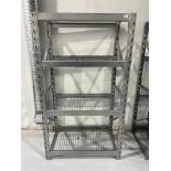 4-SHELF METAL BOLTLESS RACK, 41" X 24"