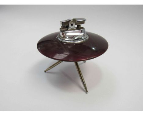 A classic 1960's sputnik table lighter, 11cm tall