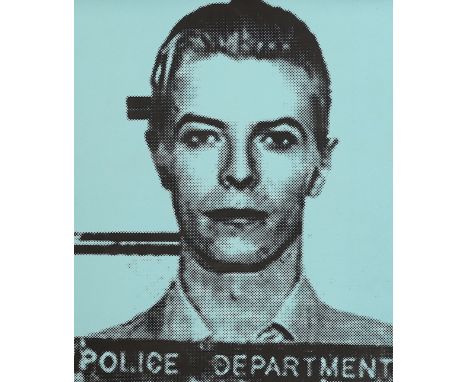 Marshall Davis (d.1999), Pop art colour original screen print, David Bowie, signed in pencil, 38 x 32cm***CONDITION REPORT***