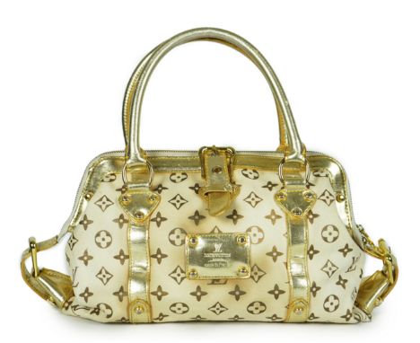 A vintage Louis Vuitton Theda beige and brown Monogram bag, celebrating 50 years of Louis Vuitton: S/S '04, with dust bag***C