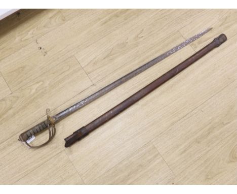 A Rob Mole &amp; Sons of Birmingham sword and scabbard***CONDITION REPORT***PLEASE NOTE:- Prospective buyers are strongly adv