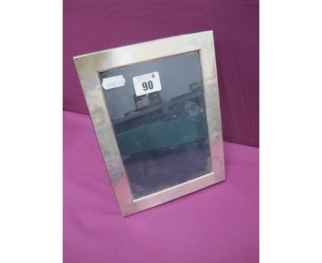 A Modern Hallmarked Silver Mounted Rectangular Photograph Frame, Carrs of Sheffield, 2001, on plain easel back, overall heigh