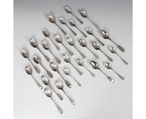 A set of six Victorian silver Old English pattern teaspoons, John Round &amp; Son Ltd, Sheffield 1897, of typical form, 13.5c