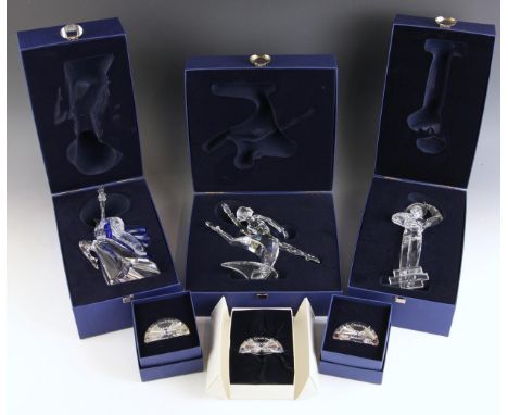Three Swarovski 'Magic Of Dance' series Collectors Society Annual Edition figures, comprising: 2002 'Isadora', 21cm high; 200