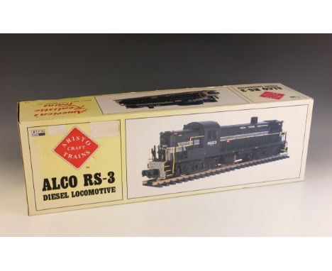 An Aristo-Craft 1:29 scale 1 gauge Alco RS-3 Diesel Locomotive in 'Baltimore And Ohio' livery, 55cm long, in original box (un