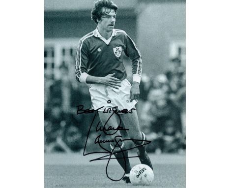 Mark Lawrenson signed 8x6 Republic of Ireland black and white photo. Mark Thomas Lawrenson (born 2 June 1957) is a former pro