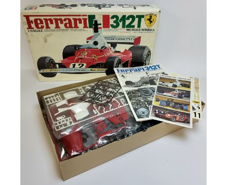 A Tamiya 1:12 Big Scale Series No.17 Ferrari 312T Formula 1 Car Kit, contents still in sealed original sealed bags, including