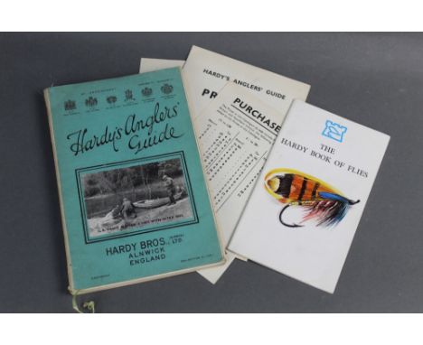 Hardy Bros Alnwick "An Anglers Guide 1951", together with price list etc and "The Hardy Book Of Flies".