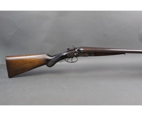 Joseph Bourne &amp; Son, a 12 bore side by side hammer shotgun, with 30" Damascus barrels, improved and improved choke, 2 1/2