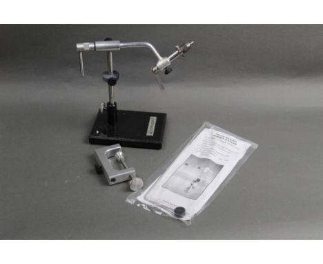 Dyna-King fly tying vice, together with a lightweight bobbin hanger.