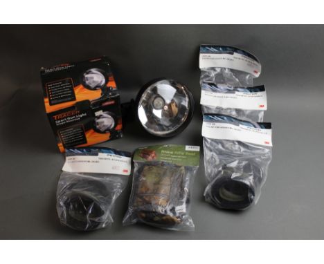 Tracer Sport gun light, together with a Jack Pike Rhino rifle rest and four Peltor replacement kits.