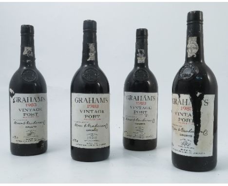 Four bottles of 1983 Grahams vintage port