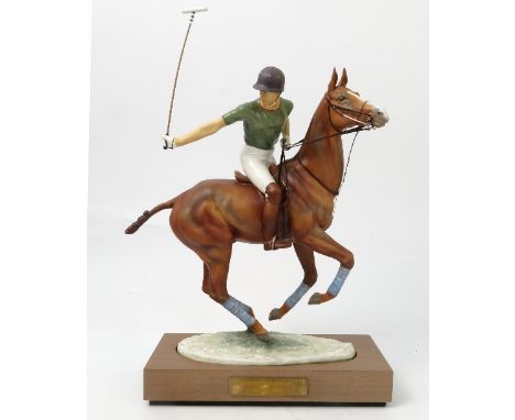 A Royal Worcester limited edition model, of His Royal Highness Prince Charles on Pan's Folly, modelled by Lorne McKean, with 