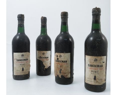 Eight bottles of 1970 Sandeman vintage port 