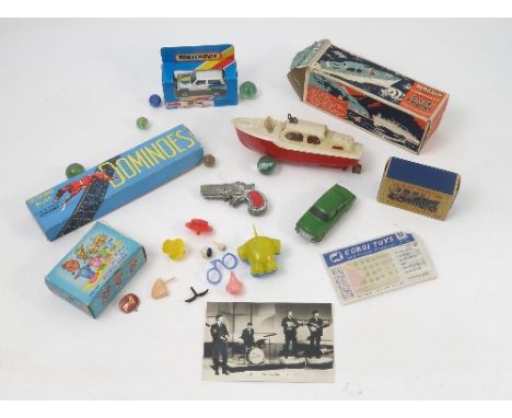 A boxed Penguin series 4 clockwork scale model Clyde Cruiser, together with a boxed matchbox models of yesteryears, Roll-Royc