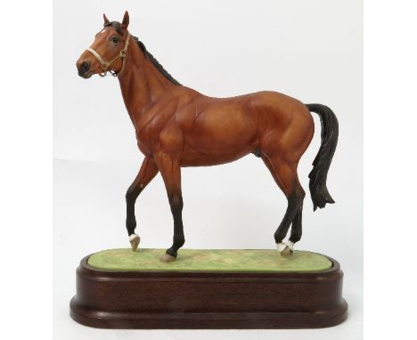 A Royal Worcester limited edition model, of Nijinsky, modelled by Doris Lindner, with plinth and certificate
