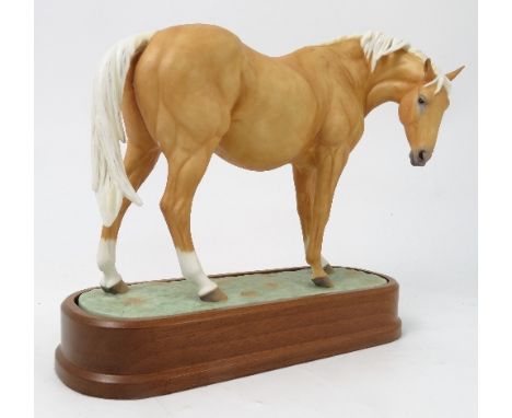 A Royal Worcester limited edition model, of Thoroughbred Mare, modelled by Doris Lindner, with plinth and certificate
