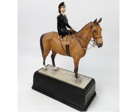 A Royal Worcester limited edition model, of HRH Princess Elizabeth Colonel Grenadier Guards on the Occasion of the Trooping o