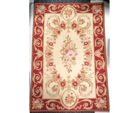 Wool tapestry rug/hanging 182cm x 124cm In good used condition 