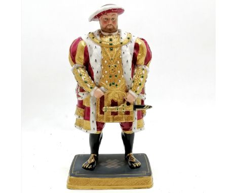 1917 Royal Worcester figurine of Henry VIII by Frederick M Gertner - 22cm high &amp; no obvious damage ~ this figure was made