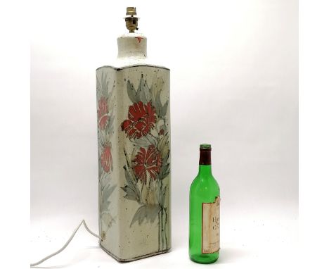 Colin Kellam studio pottery lamp base - 62cm high 