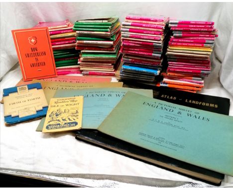 Qty of Ordnance survey maps t/w 5 Geographical books 
