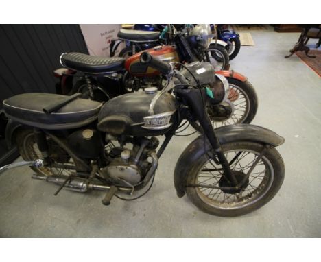 Triumph Tiger Cub 200cc Reg WSY 838, black, manufactured and first registered 1960, requires restoration