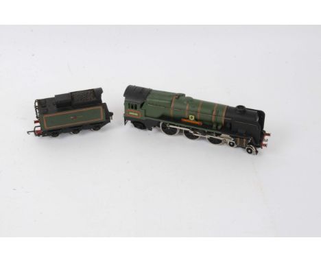 A Boxed Wrenn OO Gauge W2236 Rebuilt Bulleid Pacific Locomotive and Tender, in BR green as no 34042 'Dorchester', G, slight r