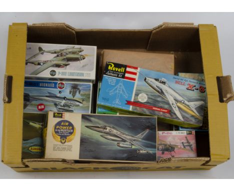 Vintage Aircraft Kits, a boxed collection including Revell 1:40 scale H-187 Bell X-5 and H252 Hustler, 1:64 scale Aurora 280 