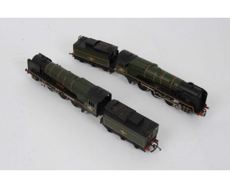 Modified Hornby-Dublo OO Gauge (2-rail) Rebuilt Bulleid Locomotives and Tenders, both re-motored with Portescap units, both p