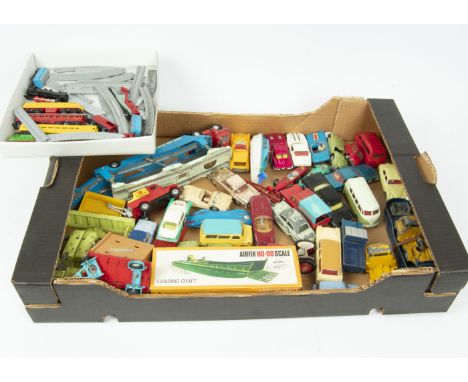 Post-war and Later Playworn Diecast Vehicles, a collection of private, commercial , military and emergency vehicles including