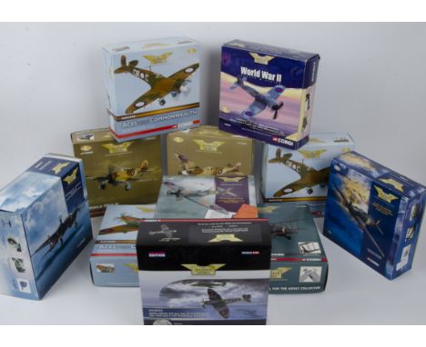 Corgi Aviation Archive WWII Aircraft,  a boxed collection 1:72 scale some limited edition including Aircraft of the MTO AA365