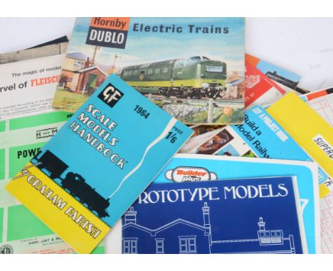 Various Toy and Train Catalogues Instructions and Price lists and Top Trumps, Wrenn 00 Gauge 2nd, 3rd and Track leaflet, Horn