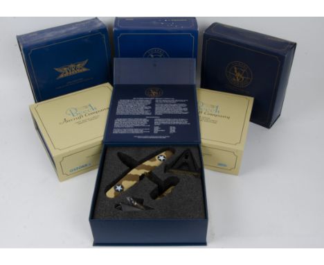 Oxford Aviation, a boxed group of six 1:72 scale models all with card sleeves comprising Beech Aircraft Company 72BE002 Twin 