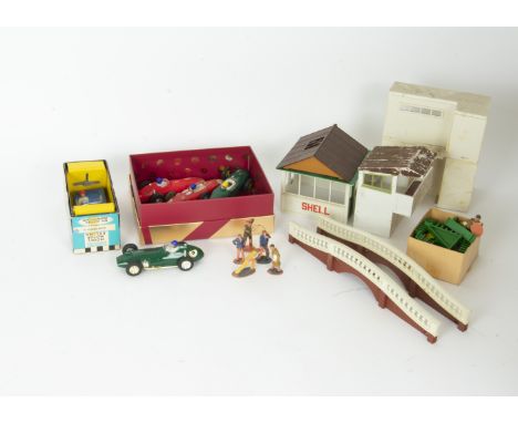 Tri-ang Scalextric Cars and Accessories,  Cars, E2 MMC57 blue Aston Martin and C59 green BRM both in original boxes, unboxed 