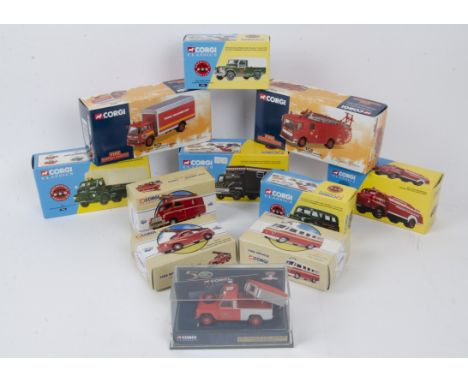 Corgi Classics British Fire Engines and Related Vehicles, a boxed collection including fire engines  32001 Cheshire, 22001 We