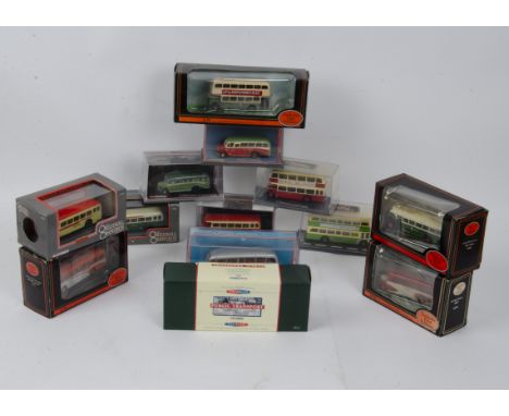 EFE and Corgi Buses and Coaches, a boxed/cased group of vintage vehicles including Exclusive First Editions (4), Original Omn