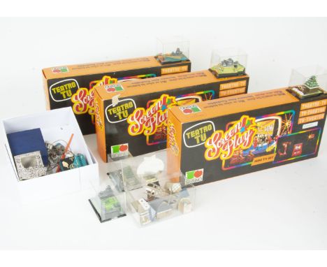 Theatre TV Toys, Sebino Mini TV Set, Dimmers, Lights and one set including Camera, Dimmer and Light, all in original boxes, E