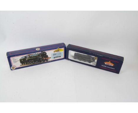 Boxed Bachmann OO Gauge BR Standard Class Locomotives and Tenders, both in BR black with late totem, comprising class 4 4-6-0