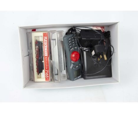 Fleischmann N Gauge German P8 Steam Locomotive Coaching Stock and DCC Controller, comprising ref 7165 class 38 4-6-0 and tend